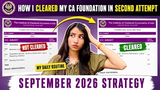 How I Cleared CA Foundation in 2 Months | Last 60 Days Strategy + Timetable (Sep 2026)