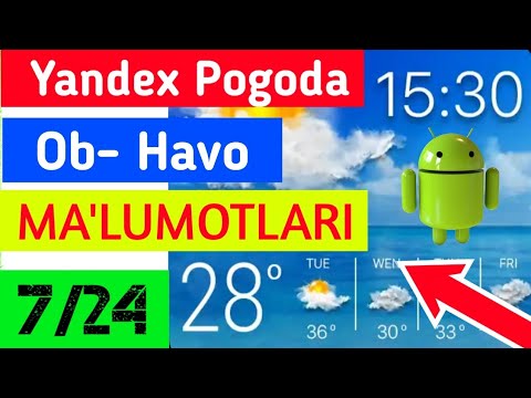 10 KUNLIK OB-HAVO MA'LUMOTLARI.. Ajoyib Programma 👍 Yandex Pogoda..