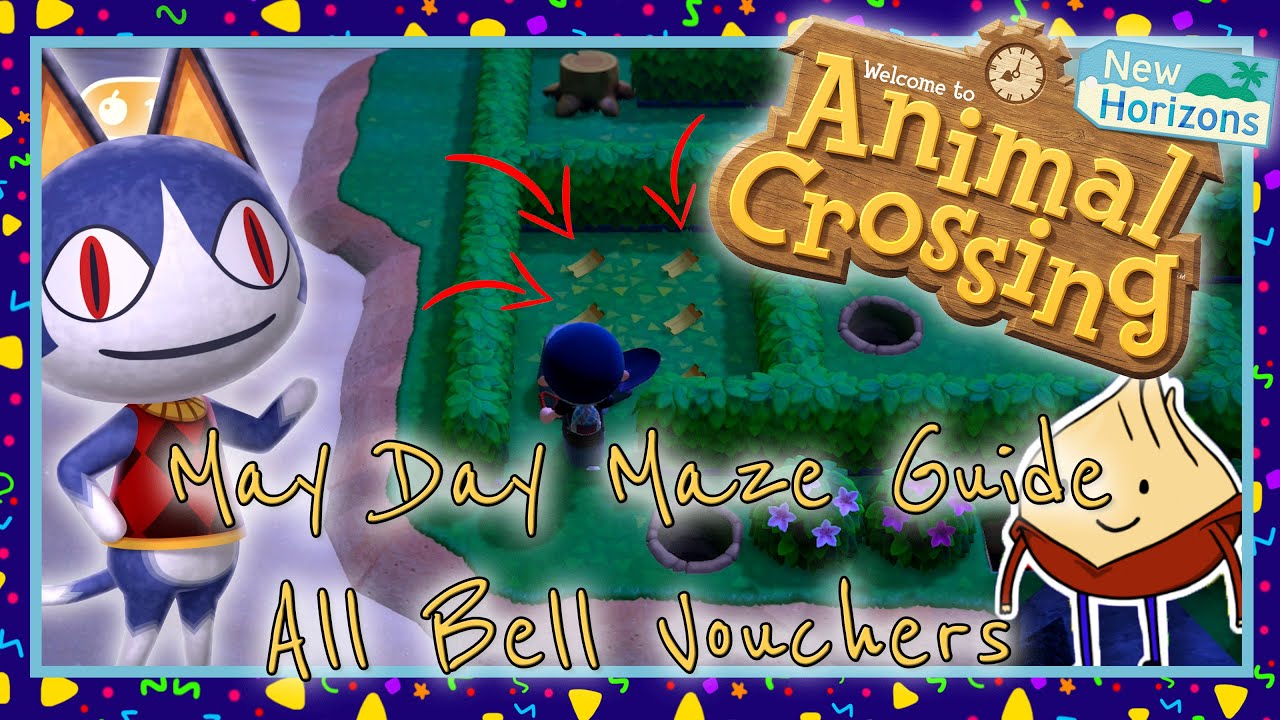 May Day Maze Guide All Bell Vouchers Animal Crossing New Horizons YouTube