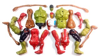 Merakit Mainan Sirenhead Vs Hulk and Ironman