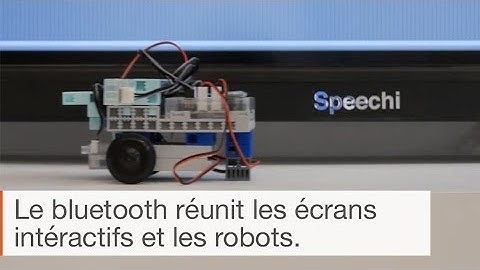 Robots pédagogiques et écrans interactifs Android Speechi : Scratch et sans fil...