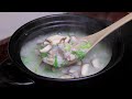 廣東冬菇滑雞粥的做法，入口溫潤絲滑，很多人能吃四五碗【我是馬小壞】