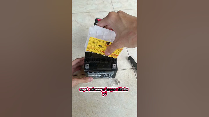 cara mengisi air aki kering yuasa ytz5s