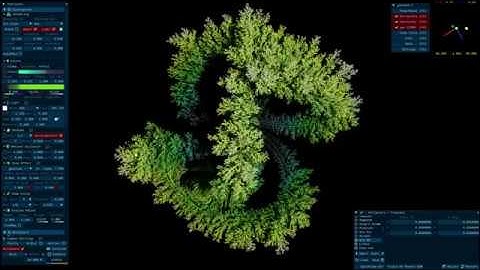 DLA3D GPU - Growth on Thomas Strange Attractor - glChAoS.P