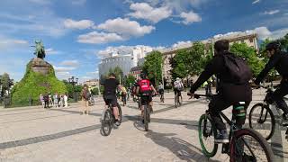 2021-05-23 Kyiv Bike Day route test: Old Kyiv, Podil, Dnieper Quay, Muromets Park, Telihy, Dovzhenka