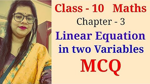 linear equations in two variables class 10 mcq