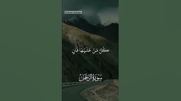 كُلُّ مَنۡ عَلَيۡهَا فَانٖ(٢٦)وَيَبۡقَىٰ وَجۡهُ رَبِّكَ ذُو ٱلۡجَلَٰلِ وَٱلۡإِكۡرَامِ-سورة الرحمن