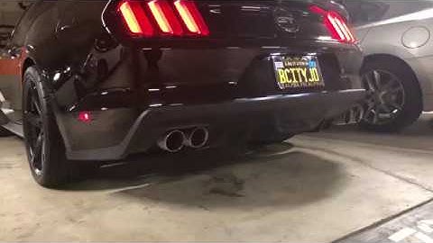 Flowmaster 40 Series w/ Resonator Delete Cold Idle on 2016 Mustang 5.0
