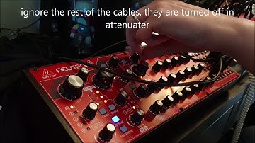 Wavetable dubstep sound with an analogue Behringer Neutron
