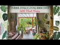 Indoor Jungle Living Room Tour With Plant Names 🦜🌺🌴🐚🐆🦋 Tropical Decor 🍍🦩🏝