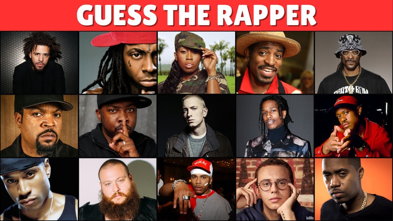 🔥 Guess the Rapper from the Image! 🎤 Can You Name Them All? - YouTube