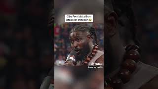The ruler segment! Oba Femi & Bron breakker #wweraw 08/17/2026