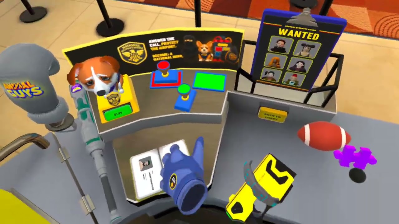 Playing airport security guard on the VR