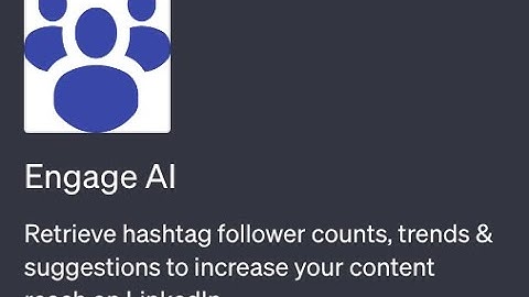LinkedIn hashtag analyzer (Engage AI) : chatgpt-plugin