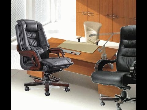 أنواع كراسى المكتب الجلد والخشب و المعدنيه Types Of Office Chairs With Pictures Youtube