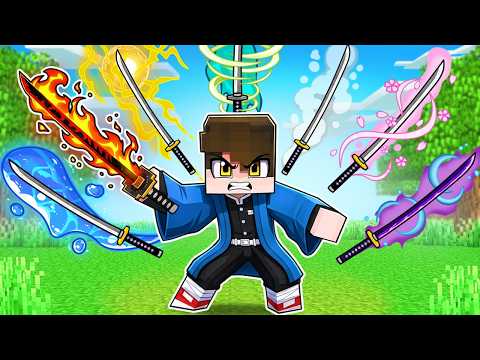 I BECAME the MASTER of ALL BREATHING STYLES in DEMON SLAYER Minecraft!