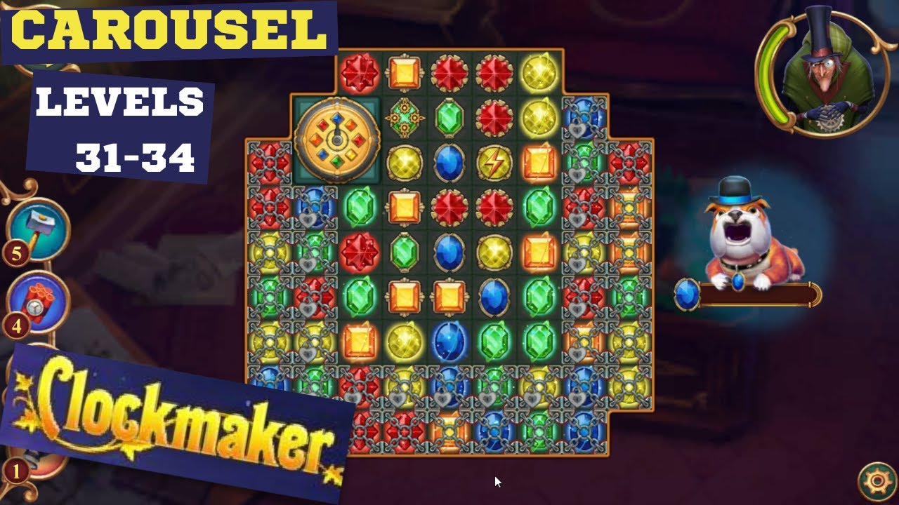 How to play Clockmaker Carousel levels 31-34 and Spooky Changes - YouTube