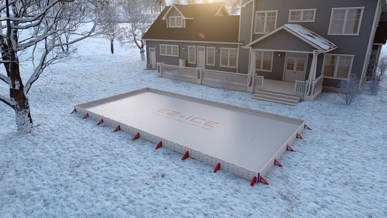 I Built a Backyard Rink in Under an Hour! | EZ ICE - YouTube