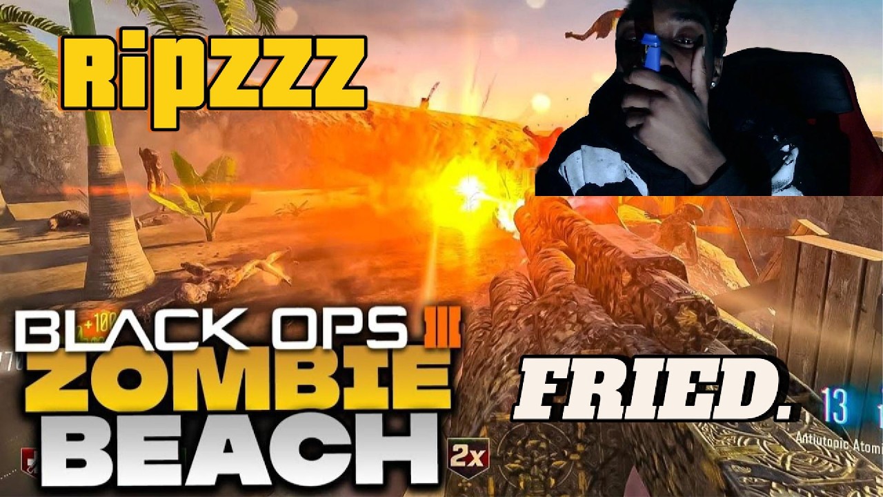 Playing Bo3 custom maps while HIGH off ripzz 2 gram cart:MUST WATCH ...