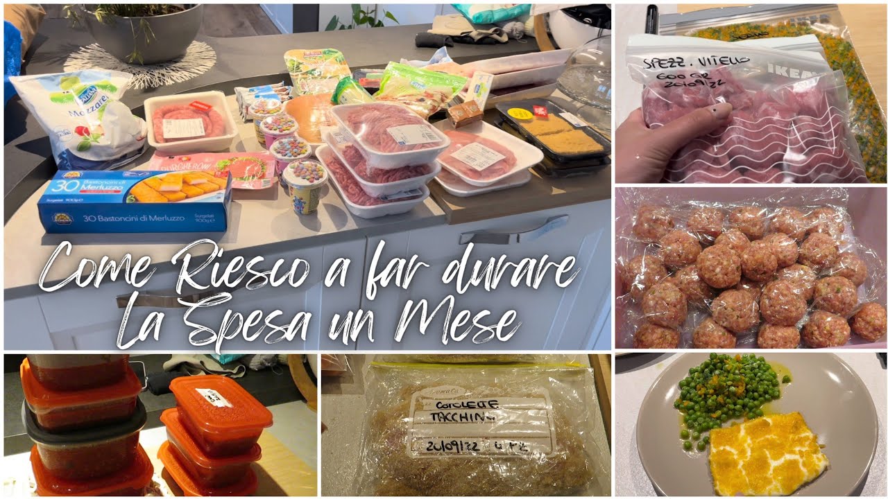 Come riesco a far durare la spesa un mese 🛒|| Svuota la spesa Eurospin e organizzazione pasti 👩🏻‍🍳