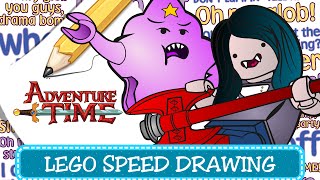 Speed Drawing - LEGO Adventure Time - Marceline &amp; Lumpy Space Princess