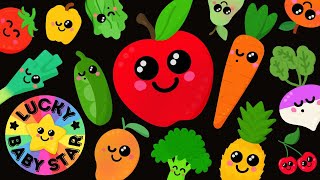 🍎 Sensory Dancing Fruit & Vegetables Mixtape! 🍍Veg & Fruit Dance Party for Babies & Toddlers  🥦 by Lucky Baby Star - sensory video fun! 🌟 104,063 views 5 months ago 28 minutes