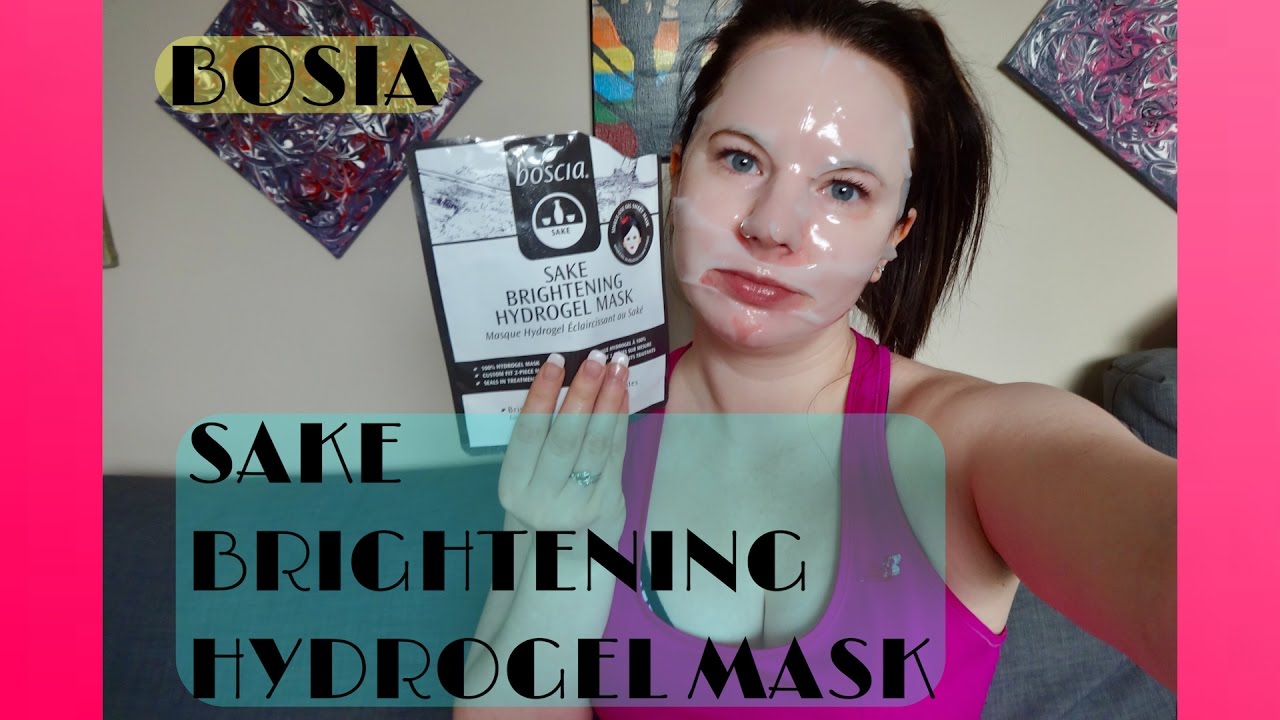 BOSCIA ~Sake Brightening Hydrogel Face Mask~ First Impressions & Review