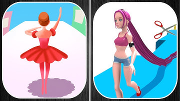 ✅ Hair Rush 🆚 Ballet Battle - Top Game Mobile Update All Levels Gameplay iOS,Android Walkthrough Pro