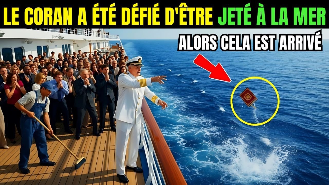 Le Coran a été osé être jeté à la mer, la mer est devenue furieuse, et alors ceci s'est produit