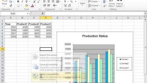Check a Workbook for Compatibility with Earlier Versions of Excel - Excel 2010