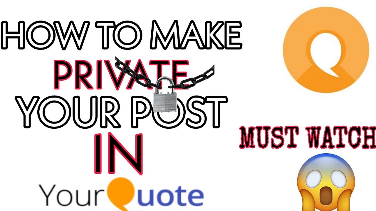 how to make private post in your quote