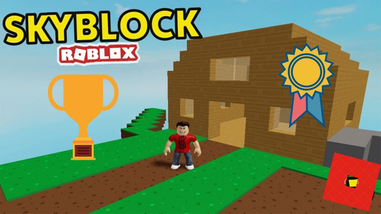 Building Our First House In Roblox Skyblock - Beginner's Guide - How To Play SkyBlock