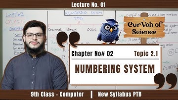 NUMBERING SYSTEM | Chapter 2 | Class 9th Computer | Topic 2.1 | 2025 New Syllabus PTB