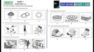 A2 KEY 1  TEST 4 PART 1     #ket2020     #a2key1     #a2key1test4part