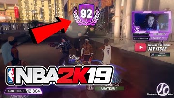 NBA 2K19 HITTING OVERALL 92 LIVE REACTION 2K19 TOP REP OVERALL 92 REWARDS NBA 2K19 MYPARK GAMEPLAY!