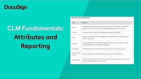 Core CLM Fundamentals Attributes and Reporting