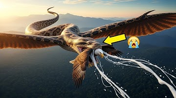 FLYING MUTANT SNAKE ATTACK! 🐍 Hero Battles Python with Wings to Save Eagle Family