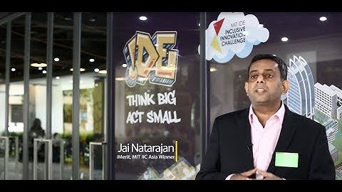 iMerit at MIT IDE Inclusive Innovation Challenge Asia 2018