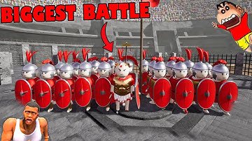 CHOP BIGGEST ARMY BATTLE against SHINCHAN PINCHAN and AMAAN-T in SHIELDWALL