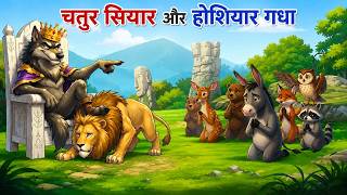चतुर सियार और होशियार गधा Chatur Siyar And Gadha Hindi Kahani Moral Stories Hindi Kahaniyan
