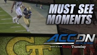 Georgia Tech's Days Breaks Tackles & Tightropes TD | ACC Must See Moment