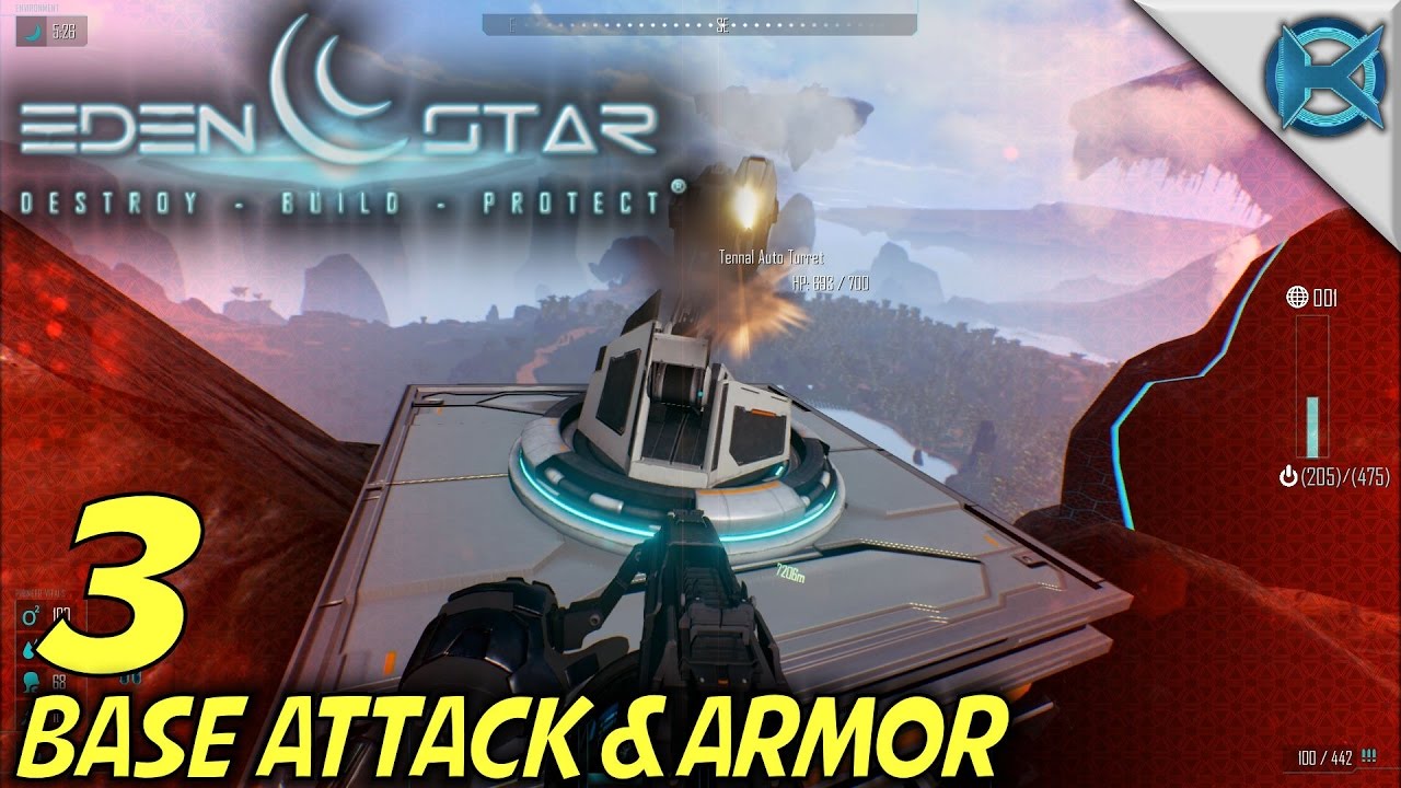 Eden Star -Ep. 3- "Base Attack & Armor" -Let's Play Eden Star Gameplay- (S4)