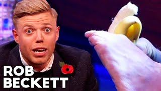 Peeling A Banana With His Feet Rob Beckett On The Jonathan Ross Show