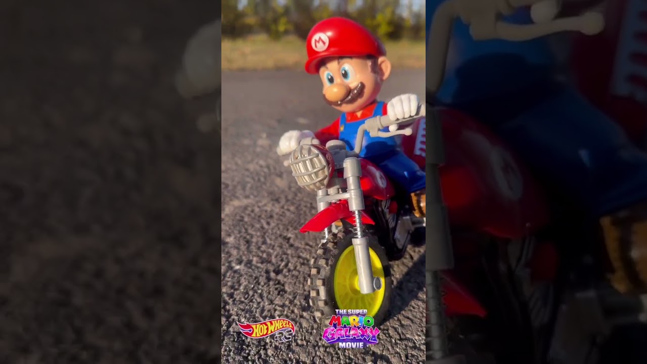 Hot Wheels Super-Mario puldiga juhitav motikas