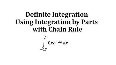 Definite Integration Using Integration by Parts: axe^(bx)  (with chain rule)