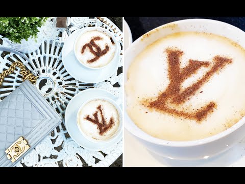 louis vuitton coffee stencils latte art