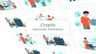 Flat Character Animation Crypto Animation Premiere Pro Templates | Premium Vector Images