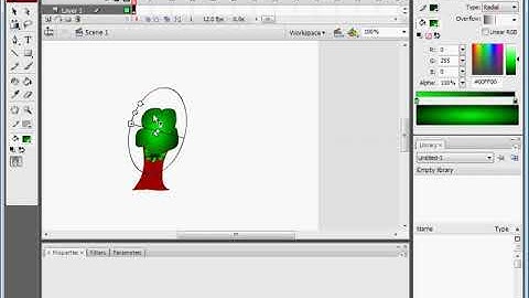 Gradient fill in Adobe Flash CS3