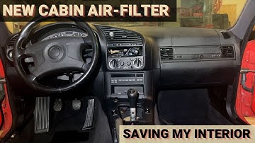 BMW E36 M3: New Cabin Air Filter & Climate Control