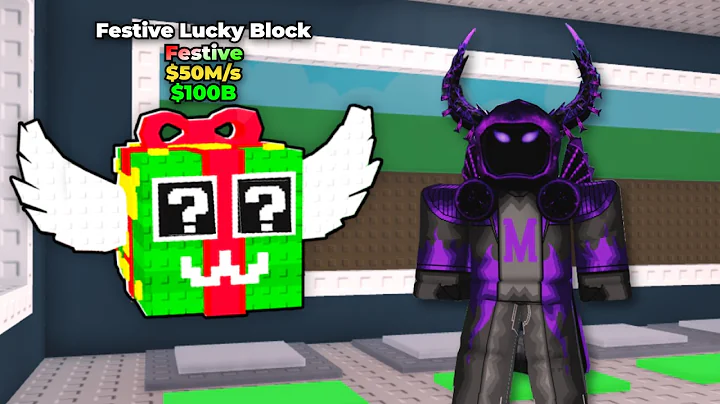 Opening 100 FESTIVE LUCKY BLOCKS in Steal a Brainrot!